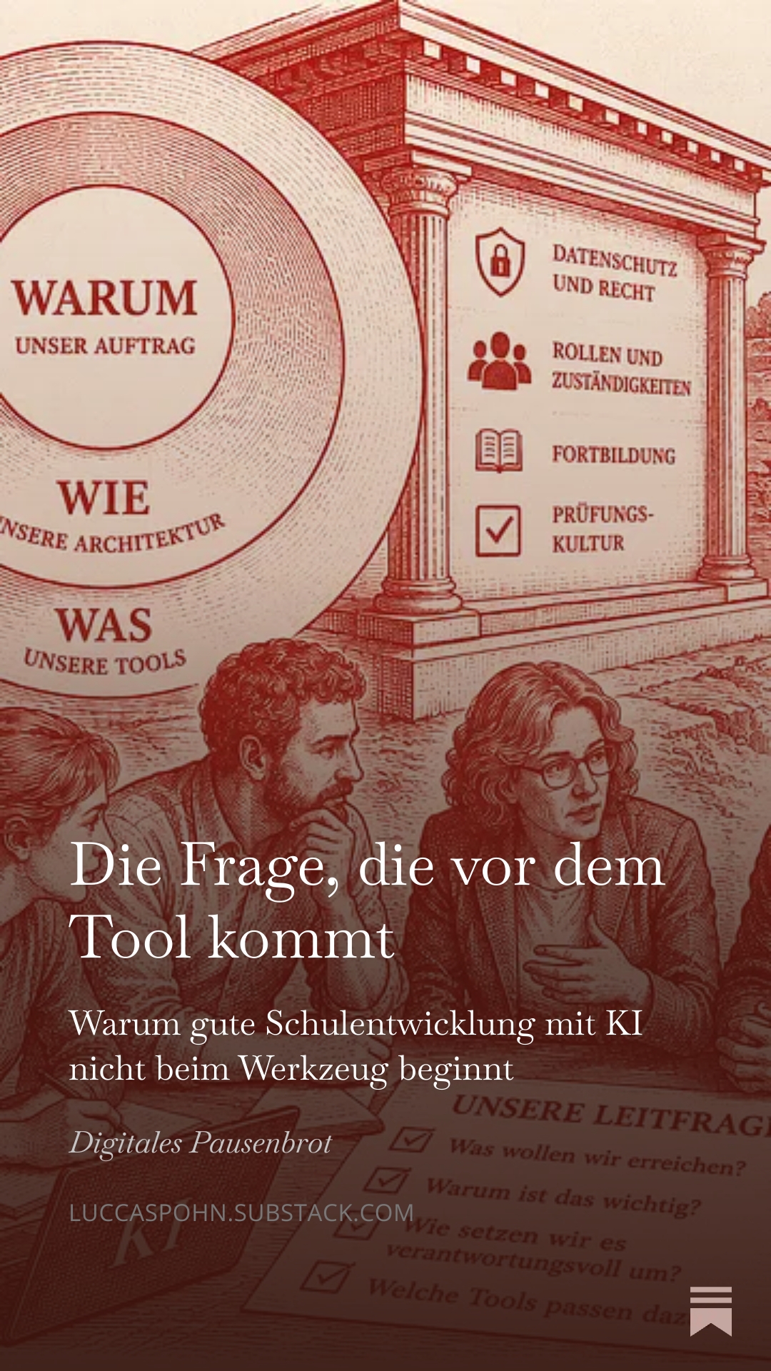 Die Frage, die vor dem Tool kommt
