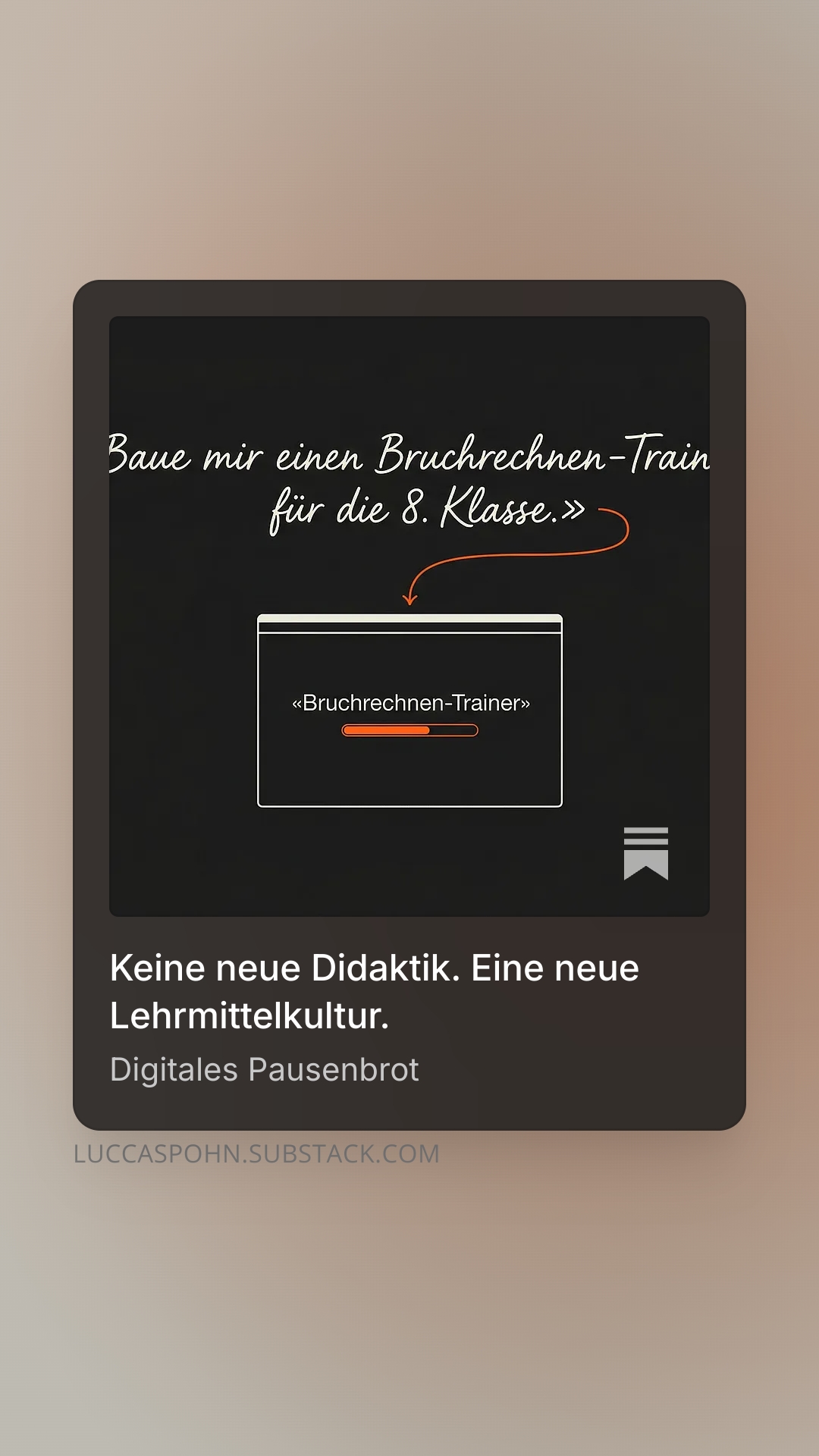 Keine neue Didaktik – eine neue Lehrmittelkultur