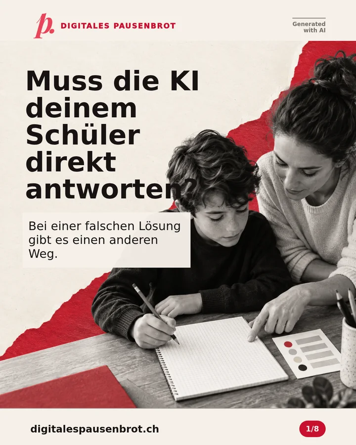 Muss die KI deinem Schüler direkt antworten? Bei einer falschen Lösung gibt es einen anderen Weg.